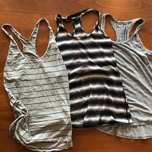 Lululemon Striped Racerback top bundle